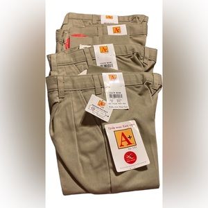 SAI Uniform Pants Size 3 Lot of Four Pairs Khaki